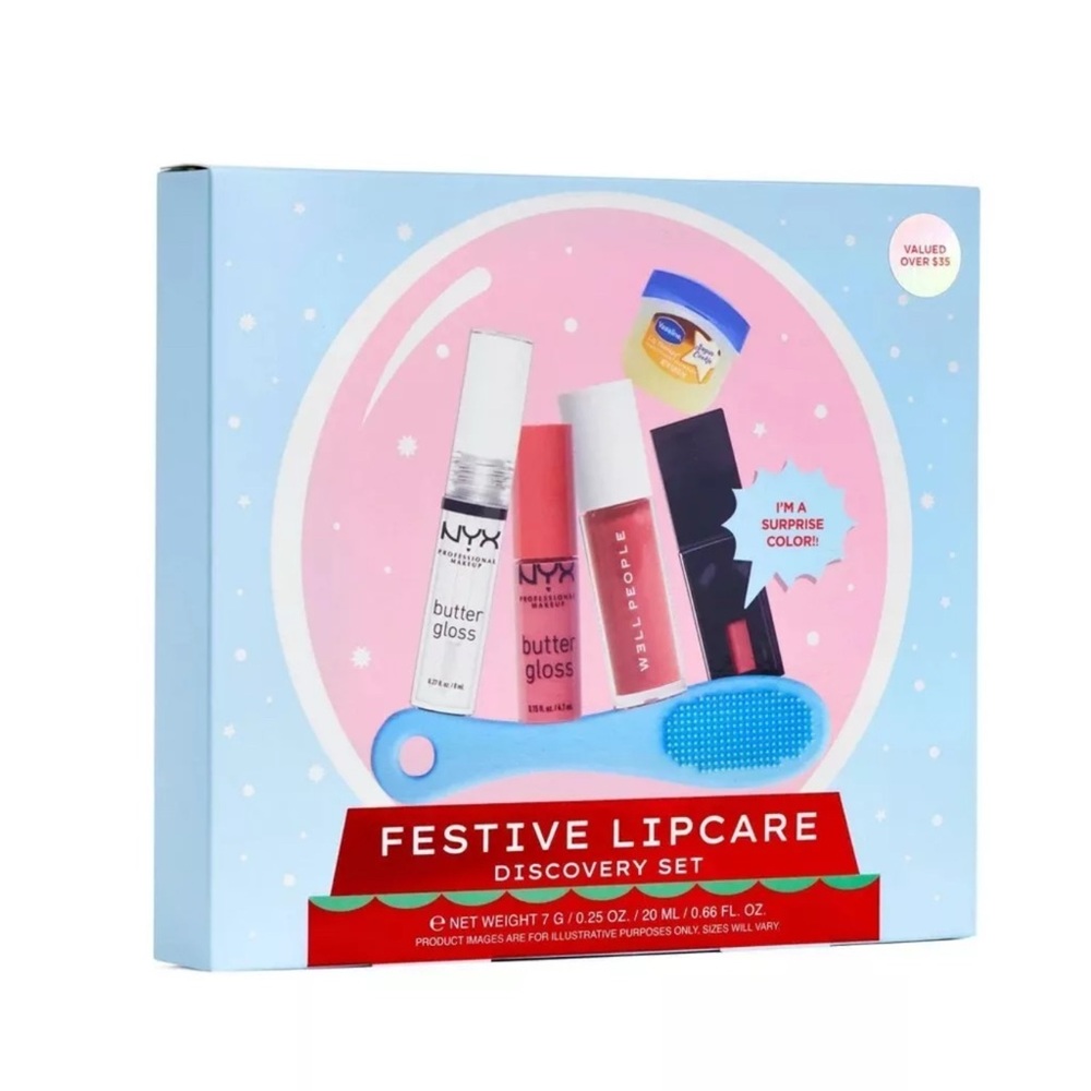 NYX Pink and clear Balm & Gloss Set with surprise color